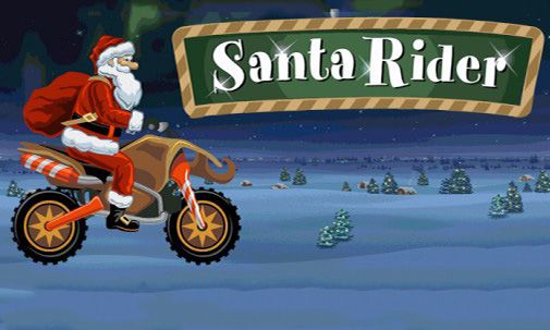 Santa rider poster
