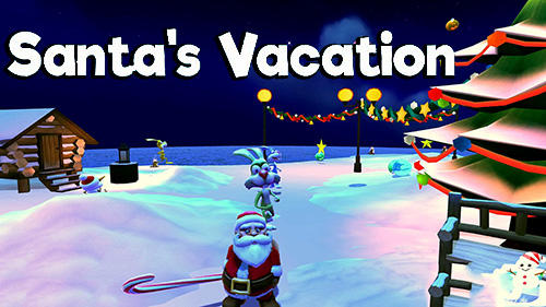Santa's vacation poster