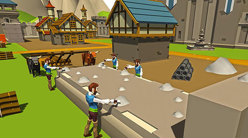 Security wall construction game screenshot 1