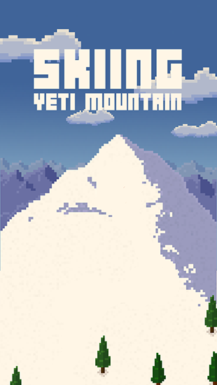 Skiing: Yeti mountain poster