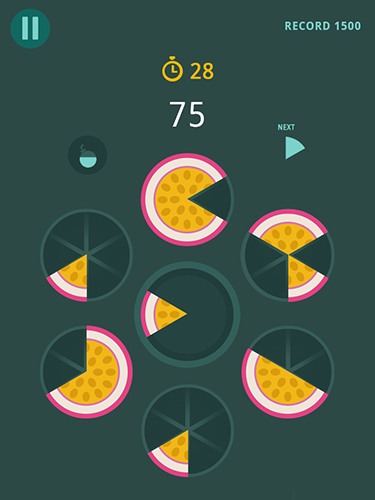 Slices! Fruit pieces! Circle puzzles game! screenshot 1