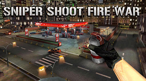 Sniper shoot fire war poster