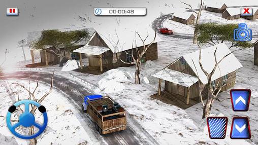 Snow hill offroad 4x4 truck 3D screenshot 2