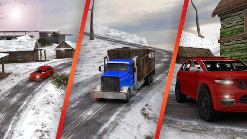Snow hill offroad 4x4 truck 3D screenshot 3