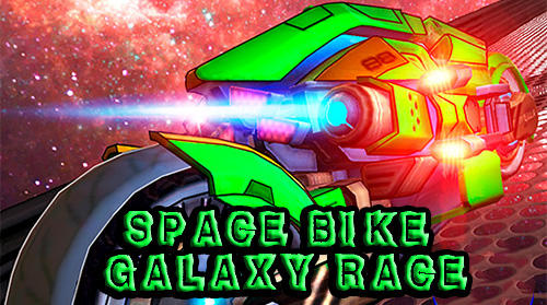 Space bike galaxy race poster