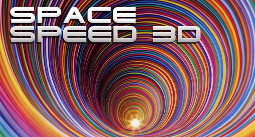 Space speed 3D poster