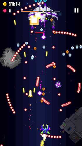 Space war: 2D pixel retro shooter screenshot 3