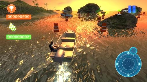 Speed boat parking 3D 2015 screenshot 1