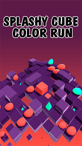 Splashy cube: Color run poster