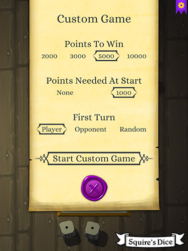 Squire's dice screenshot 1