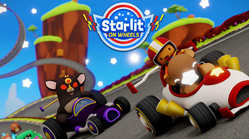 Starlit on wheels: Super kart poster