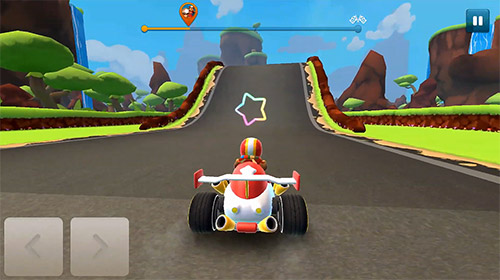 Starlit on wheels: Super kart screenshot 1