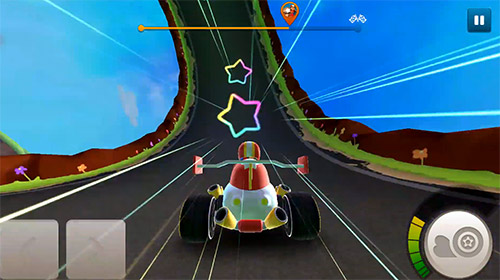 Starlit on wheels: Super kart screenshot 2