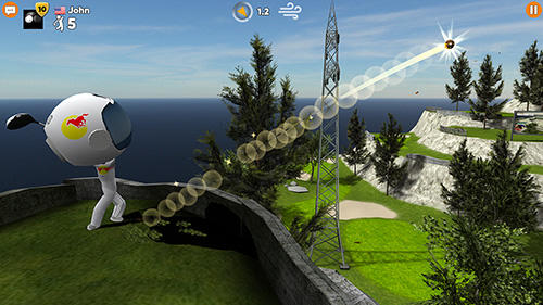 Stickman cross golf battle screenshot 2