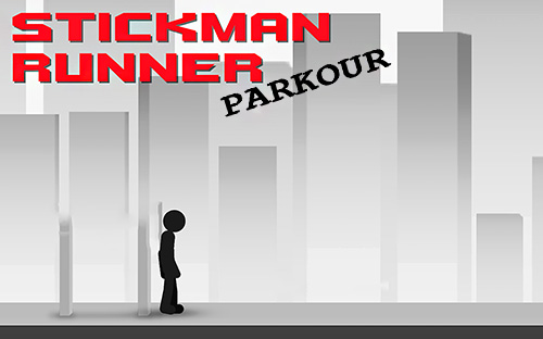 Stickman parkour runner poster