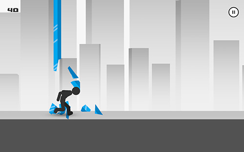 Stickman parkour runner screenshot 1