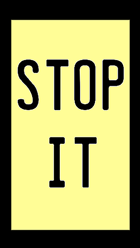 Stop it poster