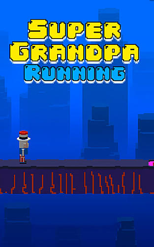 Super grandpa running poster