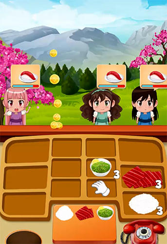 Sushi restaurant craze: Japanese chef cooking game screenshot 2