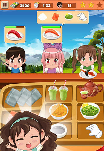Sushi restaurant craze: Japanese chef cooking game screenshot 3