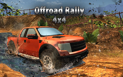 SUV 4x4 offroad rally driving poster