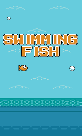 Swimming fish poster