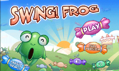 Swing! Frog poster