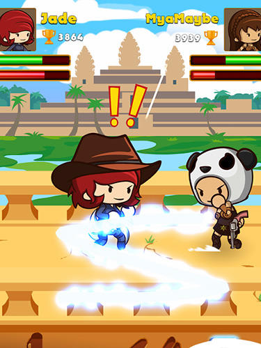 Swipe fighter heroes: Fun multiplayer fights screenshot 1