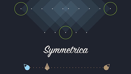 Symmetrica: Minimalistic game poster