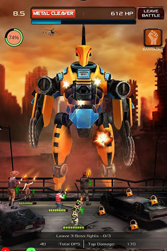 Tap robots: Clicker heroes RPG fight screenshot 3