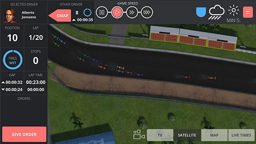 Team order: Racing manager screenshot 1