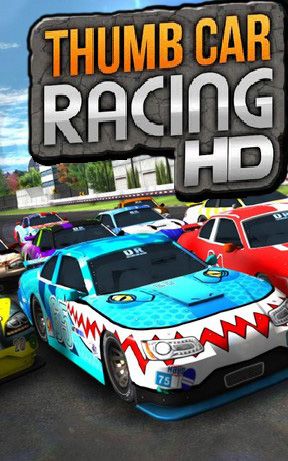 Thumb car racing poster