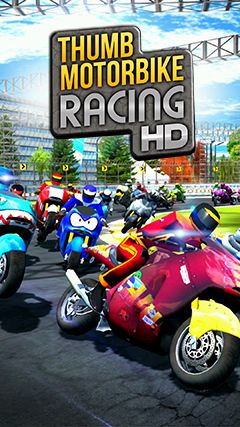 Thumb motorbike racing poster