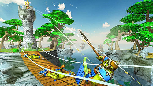 Tiny romans castle defense: Archery games screenshot 2