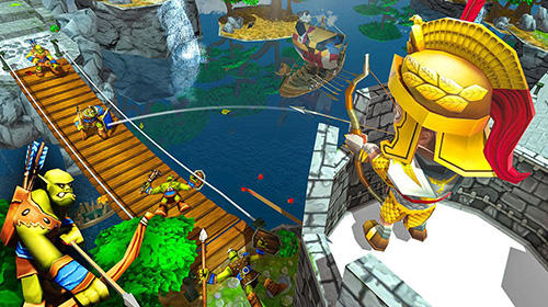 Tiny romans castle defense: Archery games screenshot 3
