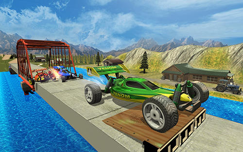Toy truck hill racing 3D screenshot 1