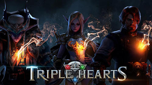 Triple hearts poster