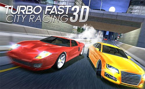 Turbo fast city racing 3D poster