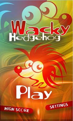Wacky Hedgehog jump poster