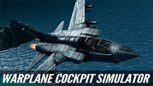 Warplane cockpit simulator poster