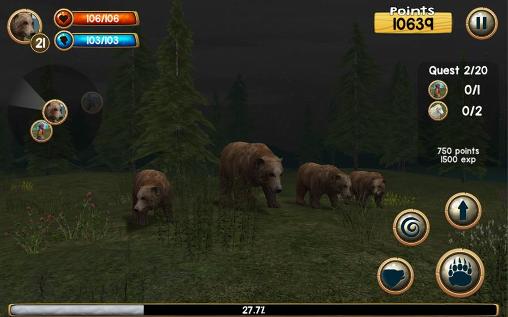 Wild bear simulator 3D screenshot 1