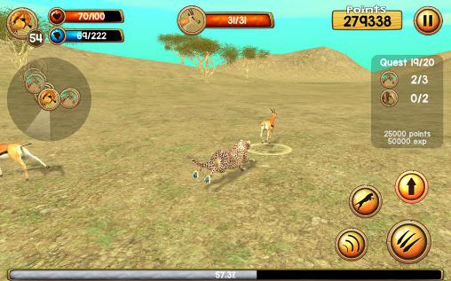 Wild cheetah sim 3D screenshot 1