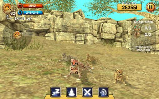 Wild cheetah sim 3D screenshot 2