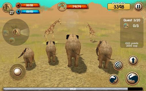 Wild elephant simulator 3D screenshot 1
