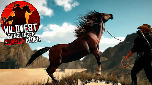 Wild West gunslinger cowboy rider poster