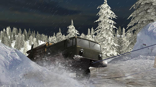Winter timber truck simulator screenshot 3
