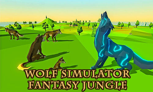 Wolf simulator fantasy jungle poster