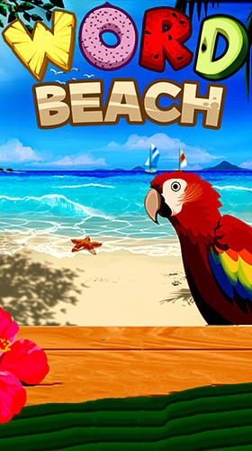 Word beach poster