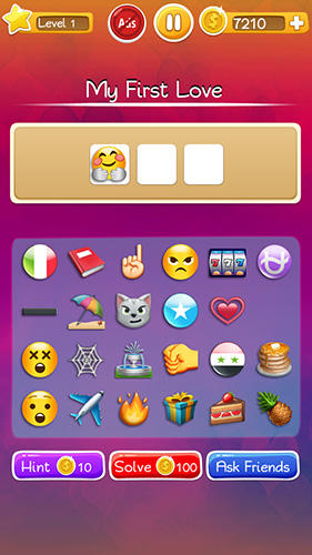 Words to emojis: Fun emoji guessing quiz game screenshot 1