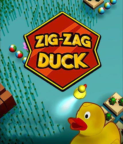 Zig zag duck poster